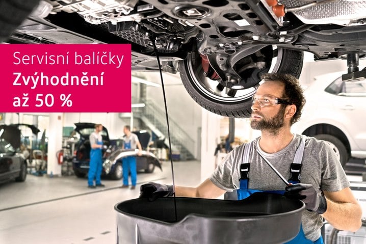 50% sleva na servis vozů Volkswagen