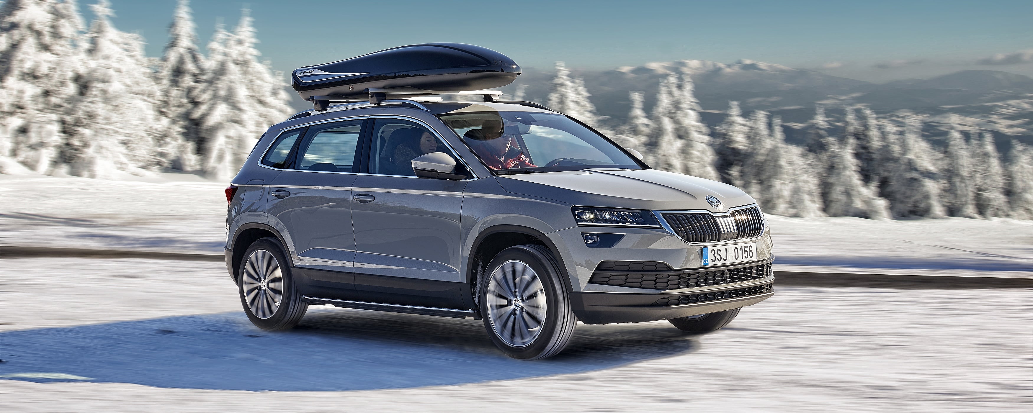 Škoda Karoq v zimě