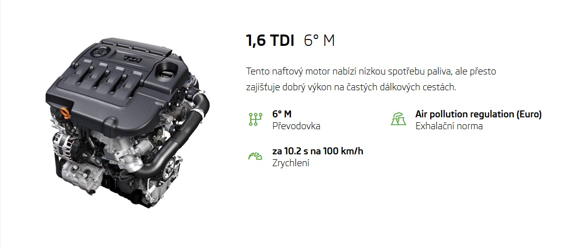 technologie motoru 1.6 TDI