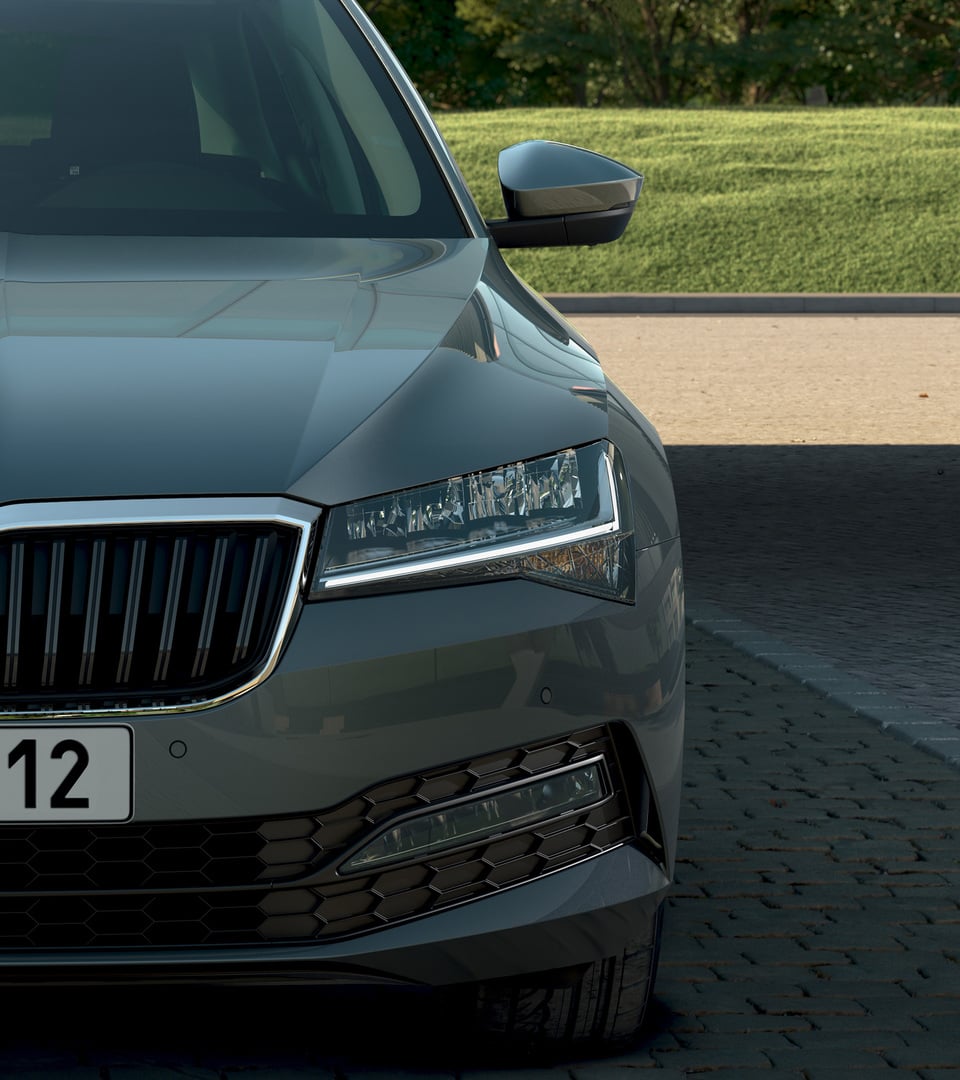 Detail - LED matrix světla ŠKODA SUPERB