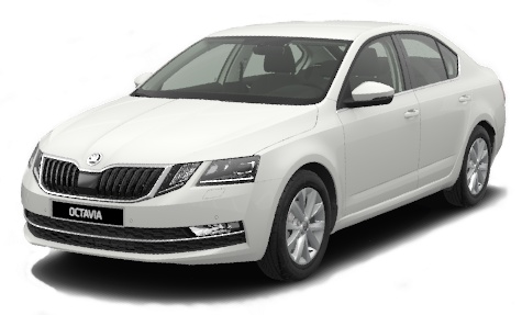 Bílá ŠKODA OCTAVIA