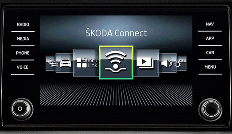 Detail aplikace ŠKODA CONNECT pro vůz Kodiaq