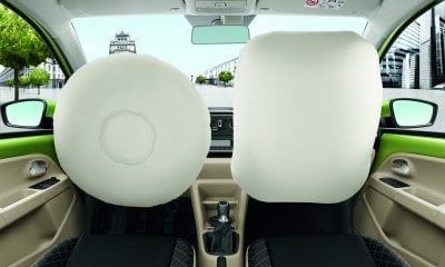 ŠKODA Citigo ukázka nafouklých airbagů