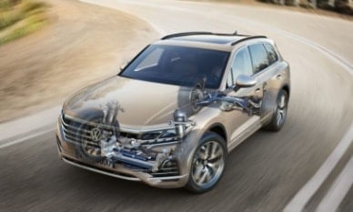 VOLKSWAGEN TOUAREG obrázek řízení všech kol