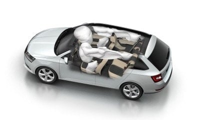 Ukázka znázornění systému airbagů - ŠKODA FABIA COMBI