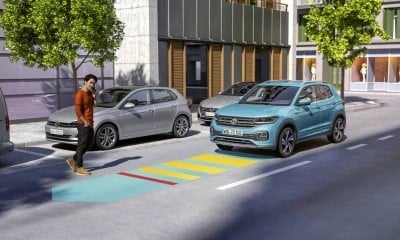 VOLKSWAGEN T-CROSS ukázka obrázku fungování Front Assist