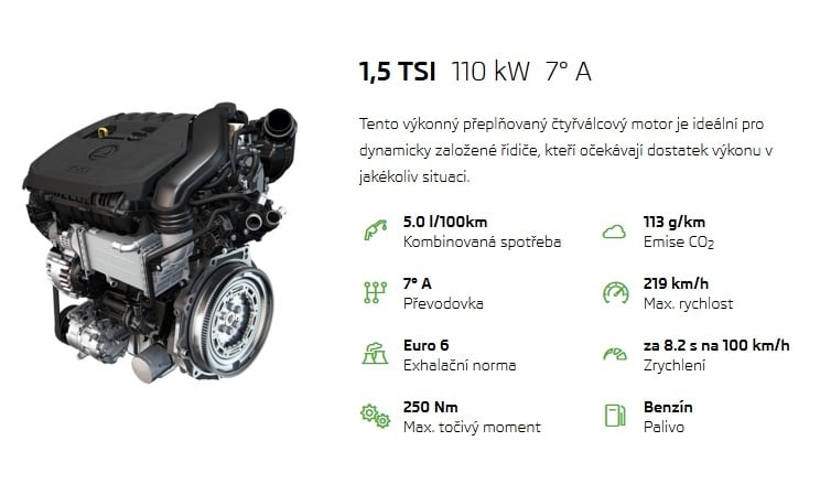 1,5 TSI 110 kW 7° A