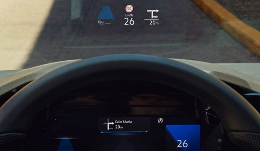 VOLKSWAGEN GOLF Head-up-display