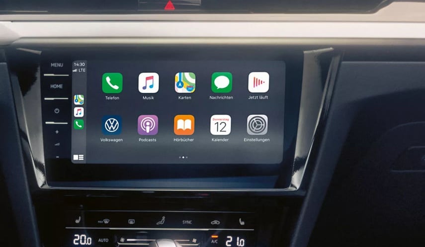 VOLKSWAGEN ARTEON propojení telefonu s displayem