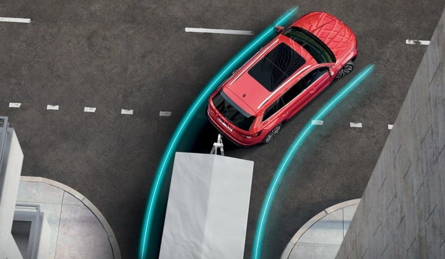 ukázkový obrázek pro znázornění asistentu manévrování s přívěsem