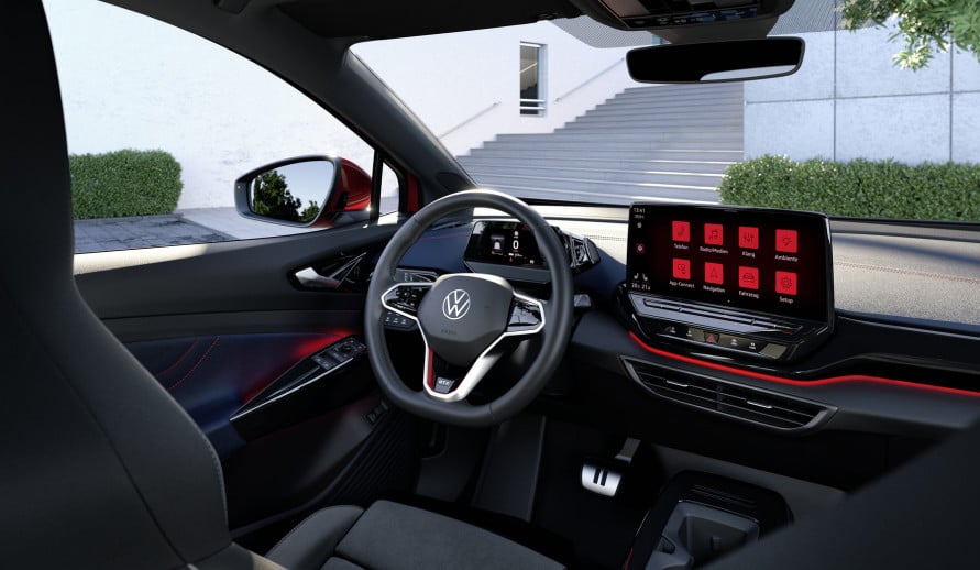 VOLKSWAGEN ID.5 GTX pohled do interiéru na detail infotainmentu