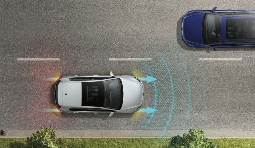 VOLKSWAGEN GOLF obrázek asistentu Emergency Assist