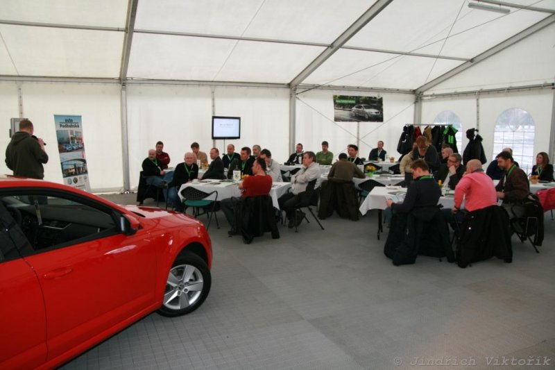 Motorland Bělá 5.2.2013 - nová Octavia, zázemí a předváděný vůz