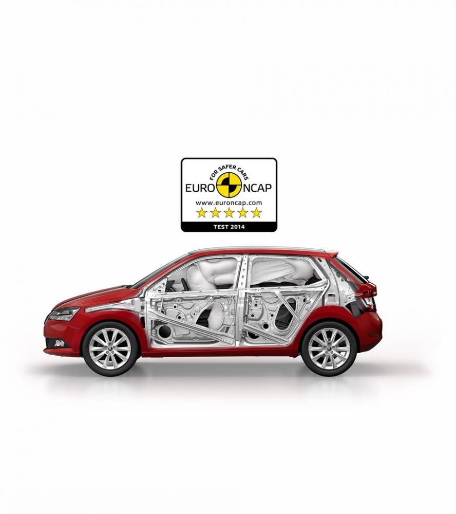 ŠKODA Fabia Test bezpečnosti vozu EURO NCAP - pět hvězd