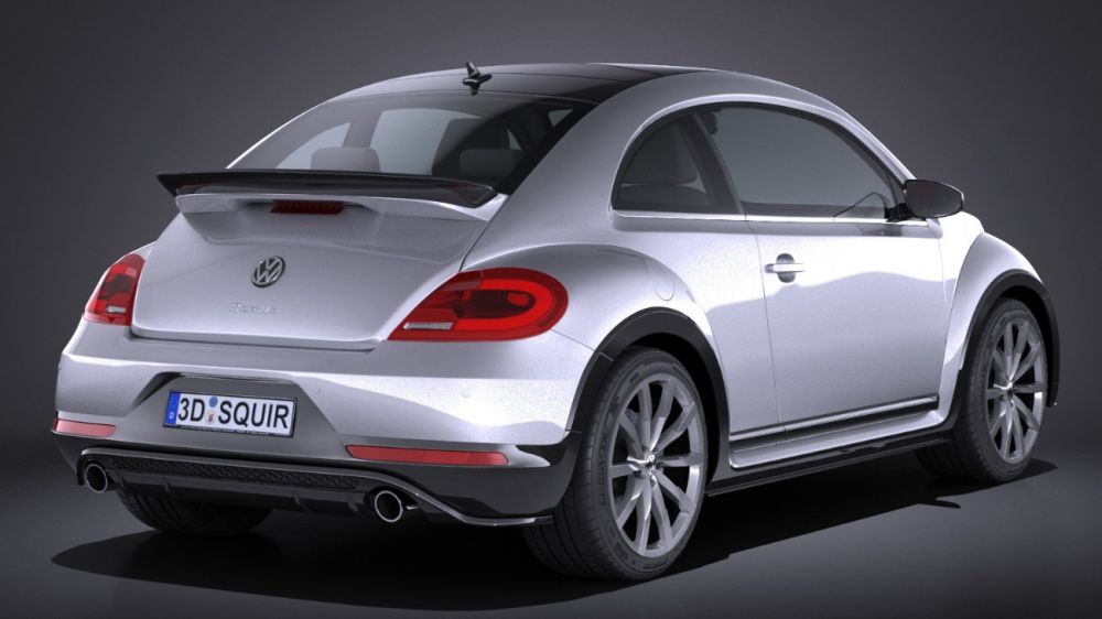 Volkswagen Beetle zadní pohled na vůz 