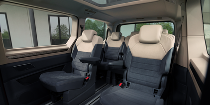 Volkswagen Multivan - interiér zadní sedačky