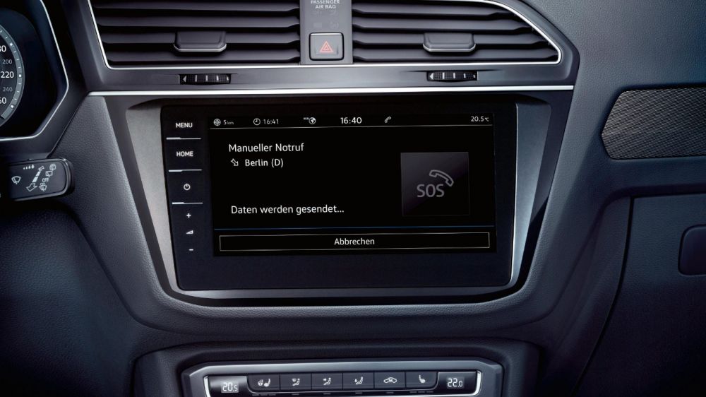 Volkswagen Tiguan Allspace detail na středový infotainment